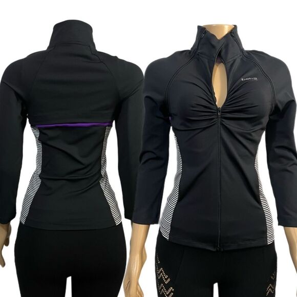 BBSP Bebe Sport 3/4 sleeve Full zip Sports Jacket / Vest detachable Sleeve S - Picture 3 of 12